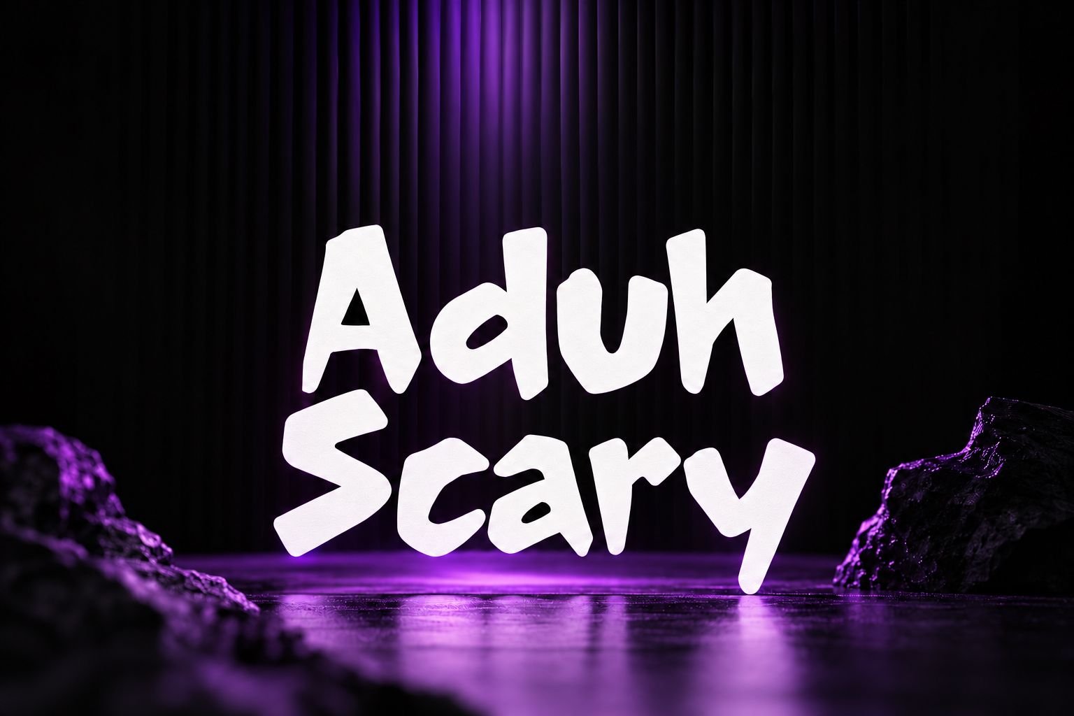 Aduh Scary Font Specimen Preview