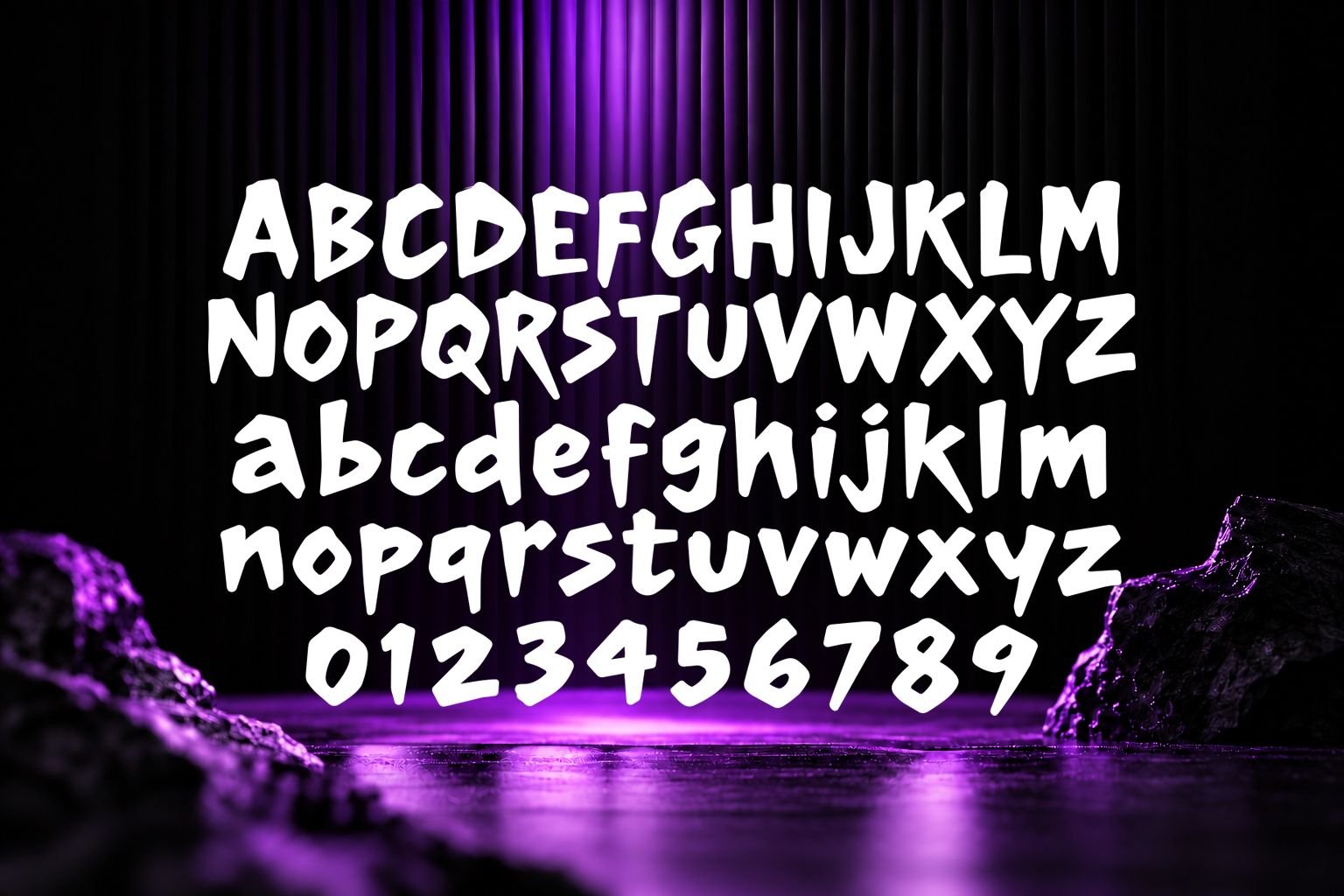 Aduh Scary Font Specimen Preview