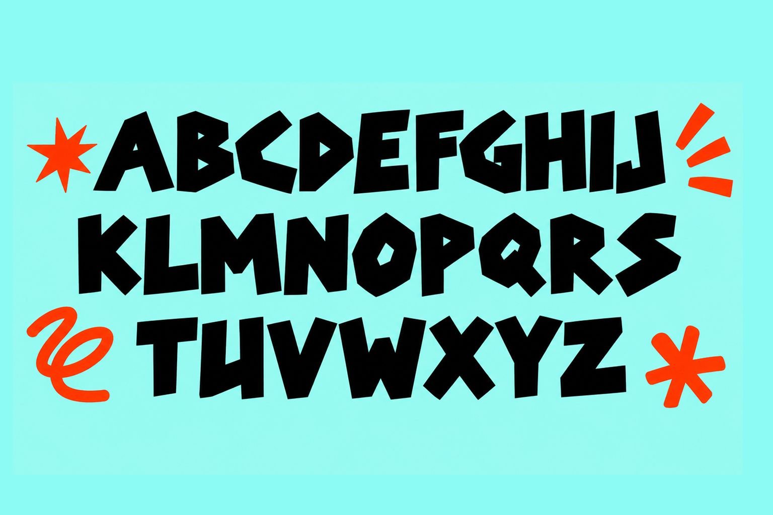 Booo Doah Font Specimen Preview