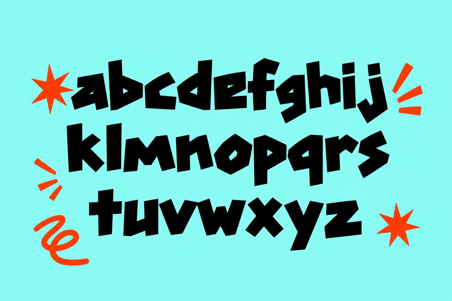 Booo Doah Font Specimen Preview