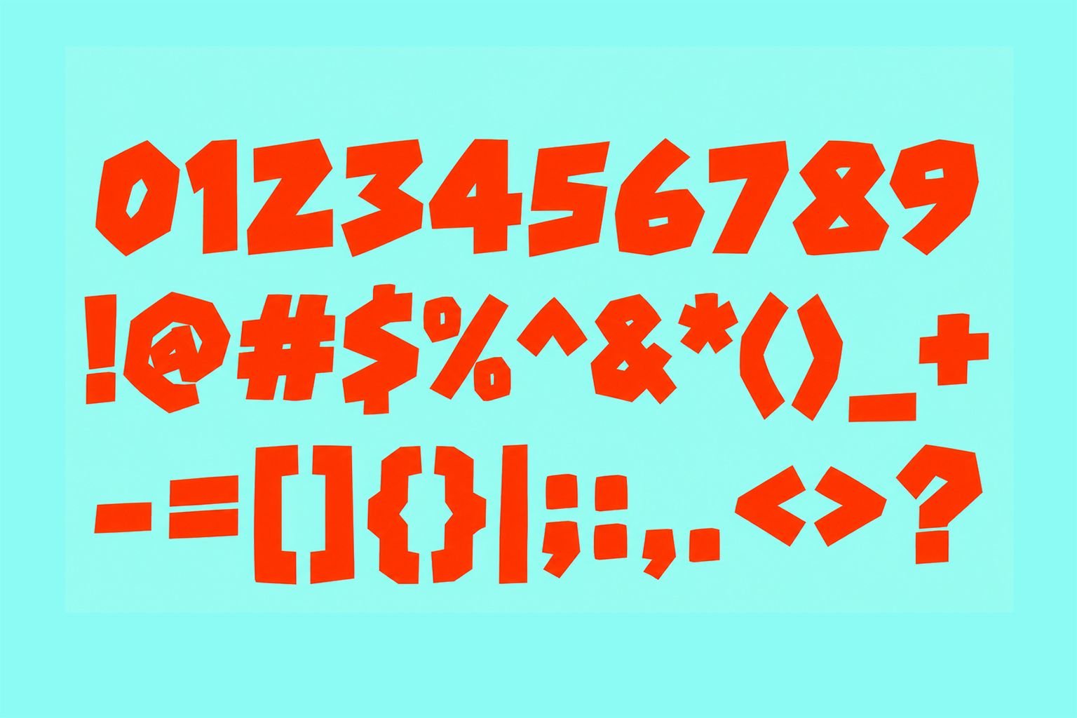 Booo Doah Font Specimen Preview