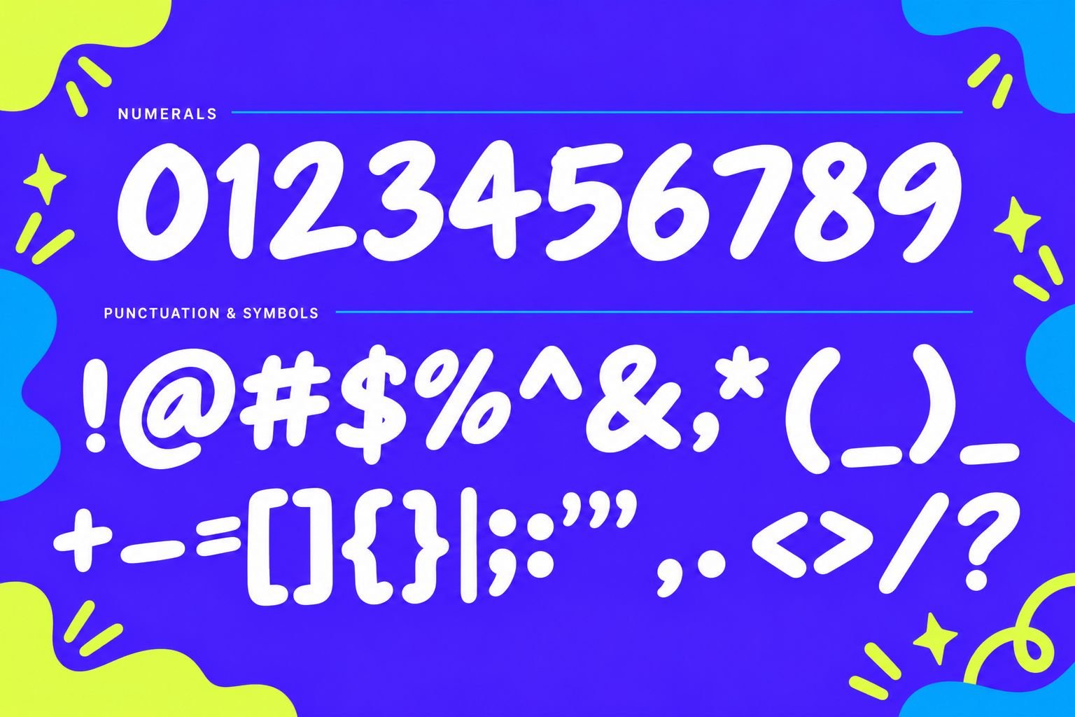 Dak Katek Font Specimen Preview