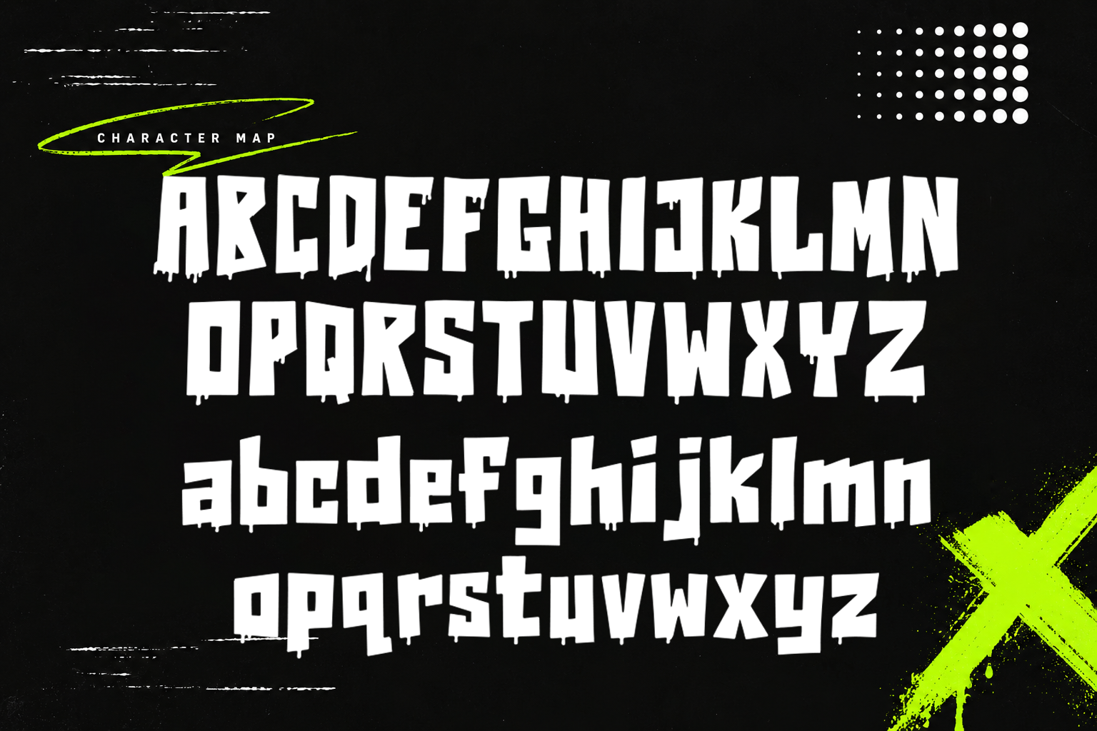 Dripfang Font Specimen Preview