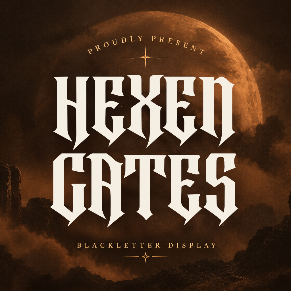 Hexen Gates Font Specimen Preview