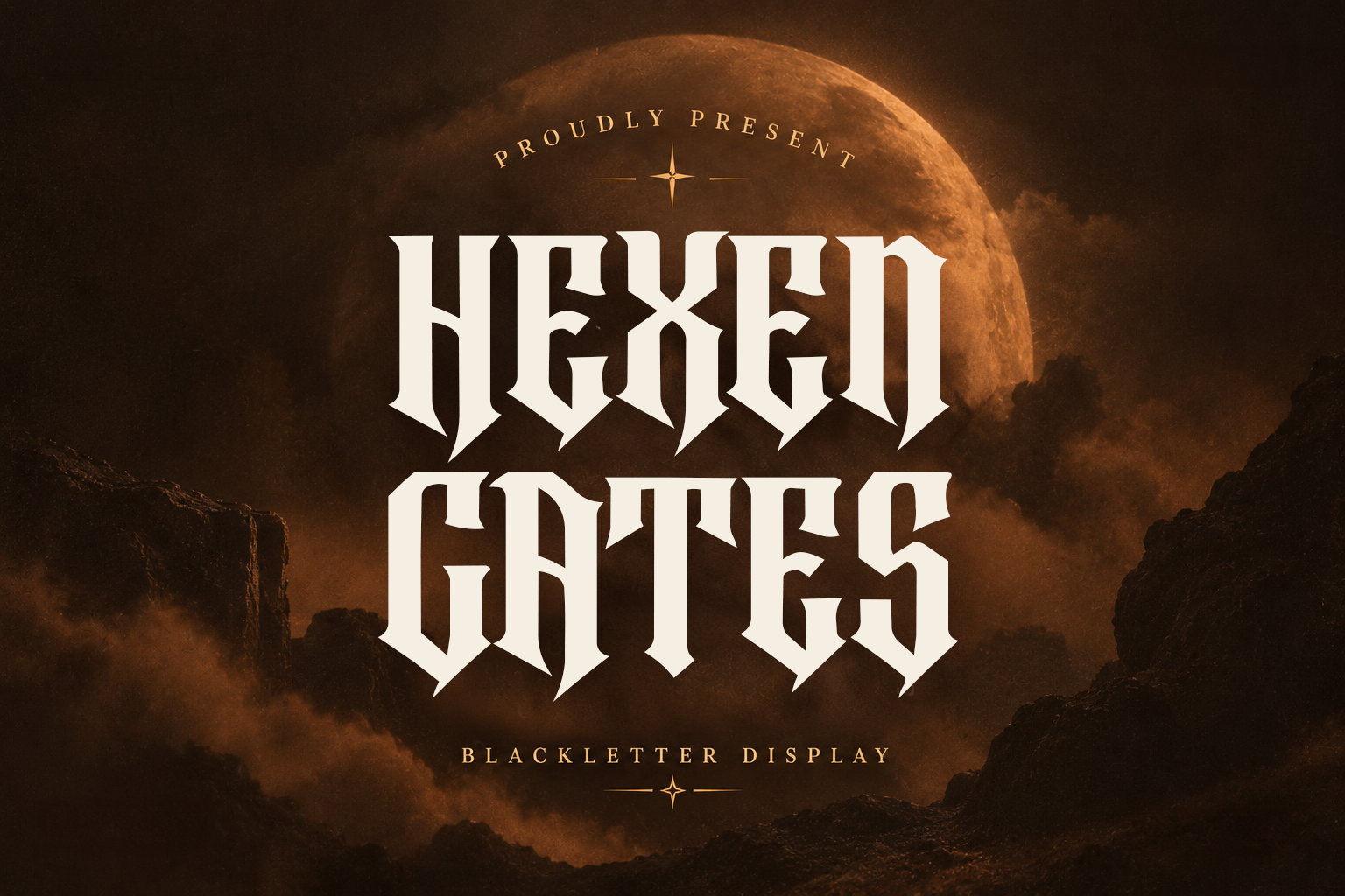 Hexen Gates Font Specimen Preview