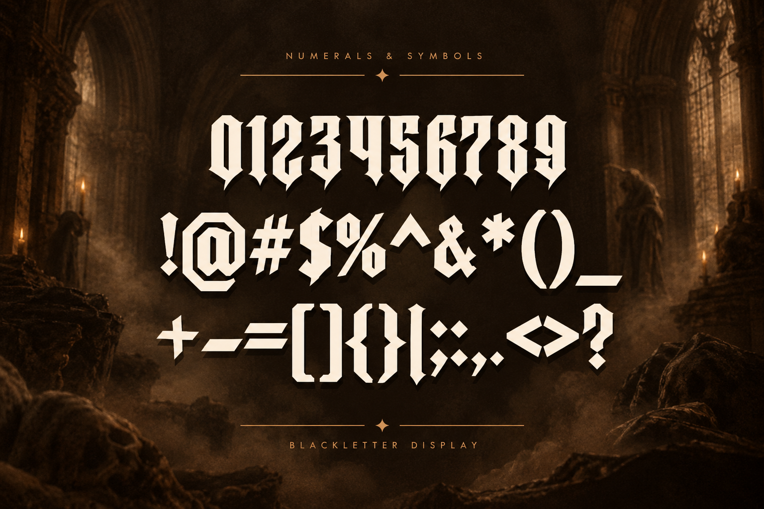 Hexen Gates Font Specimen Preview