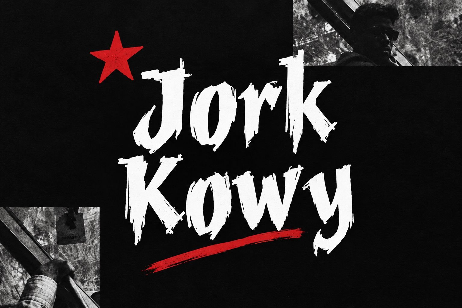 Jork Kowy Font Specimen Preview