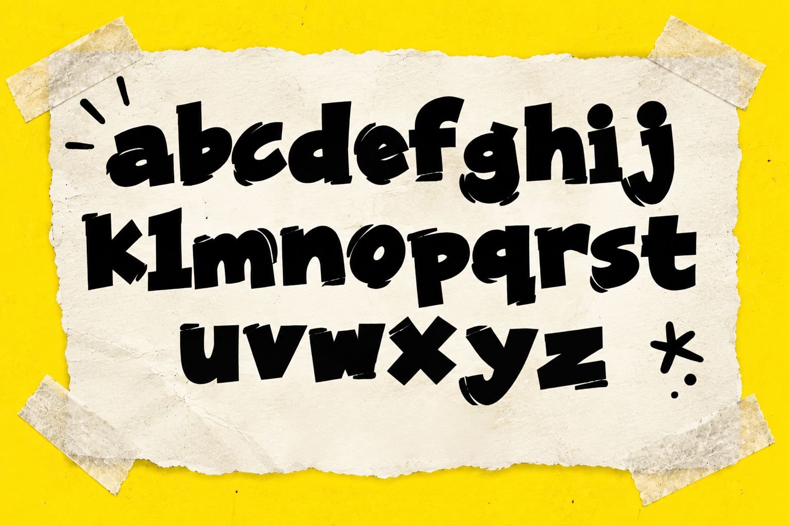 Khoo Mice Font Specimen Preview