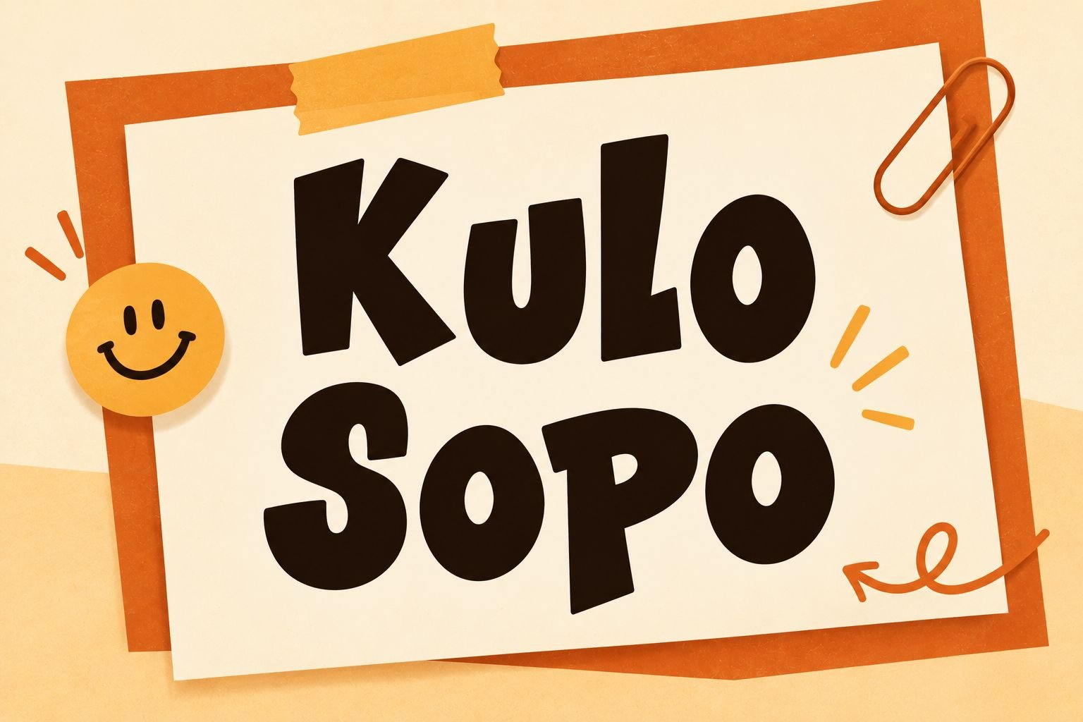 Kulo Sopo Font Specimen Preview