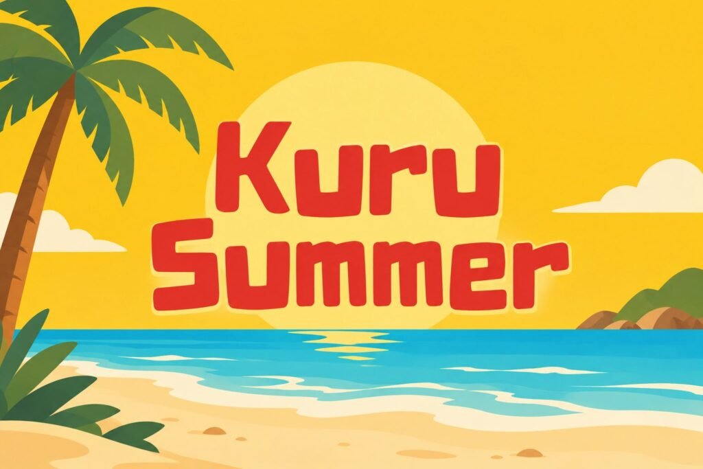 Kuru Summer Font Specimen Preview