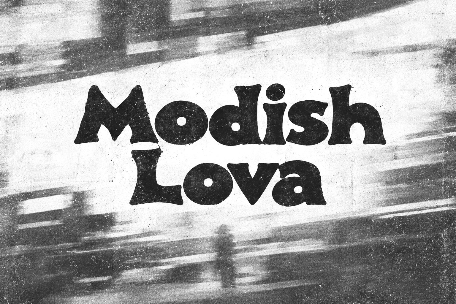 Modish Lova Font Specimen Preview