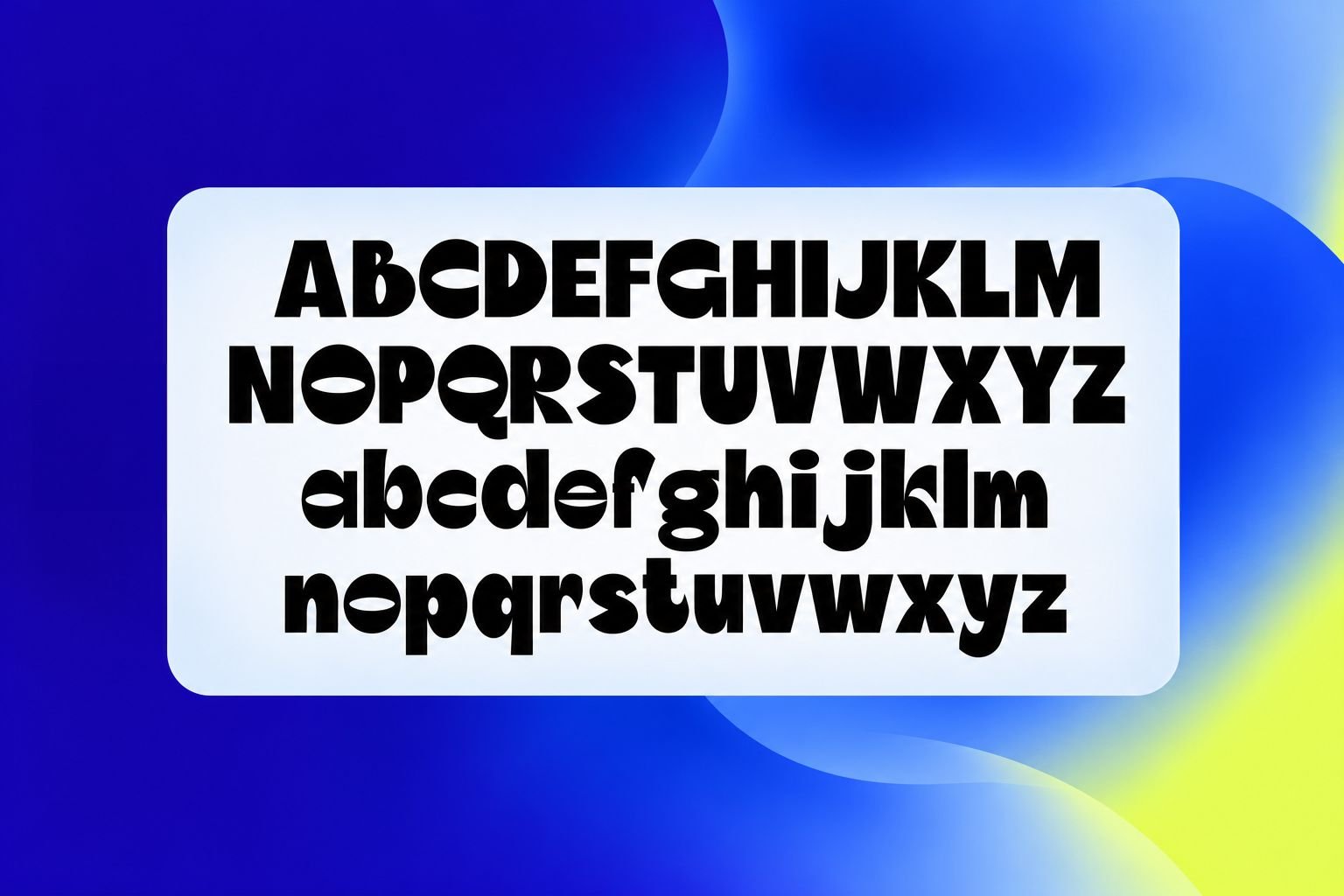 Ngga Teli Font Specimen Preview