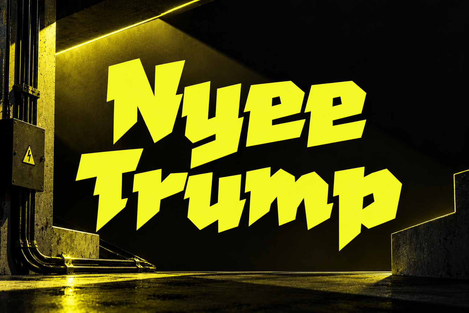 Nyee Trump Font Specimen Preview
