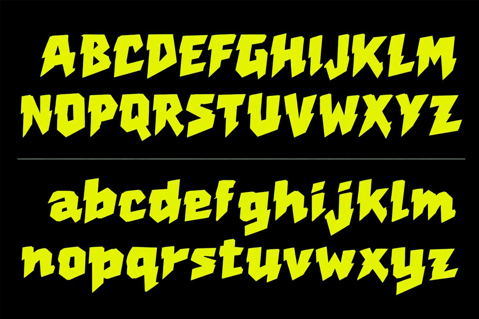 Nyee Trump Font Specimen Preview