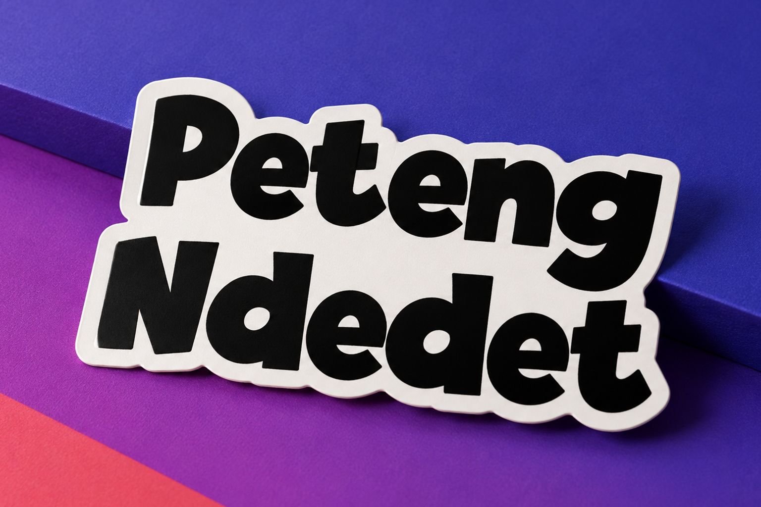 Peteng Ndedet Font Specimen Preview