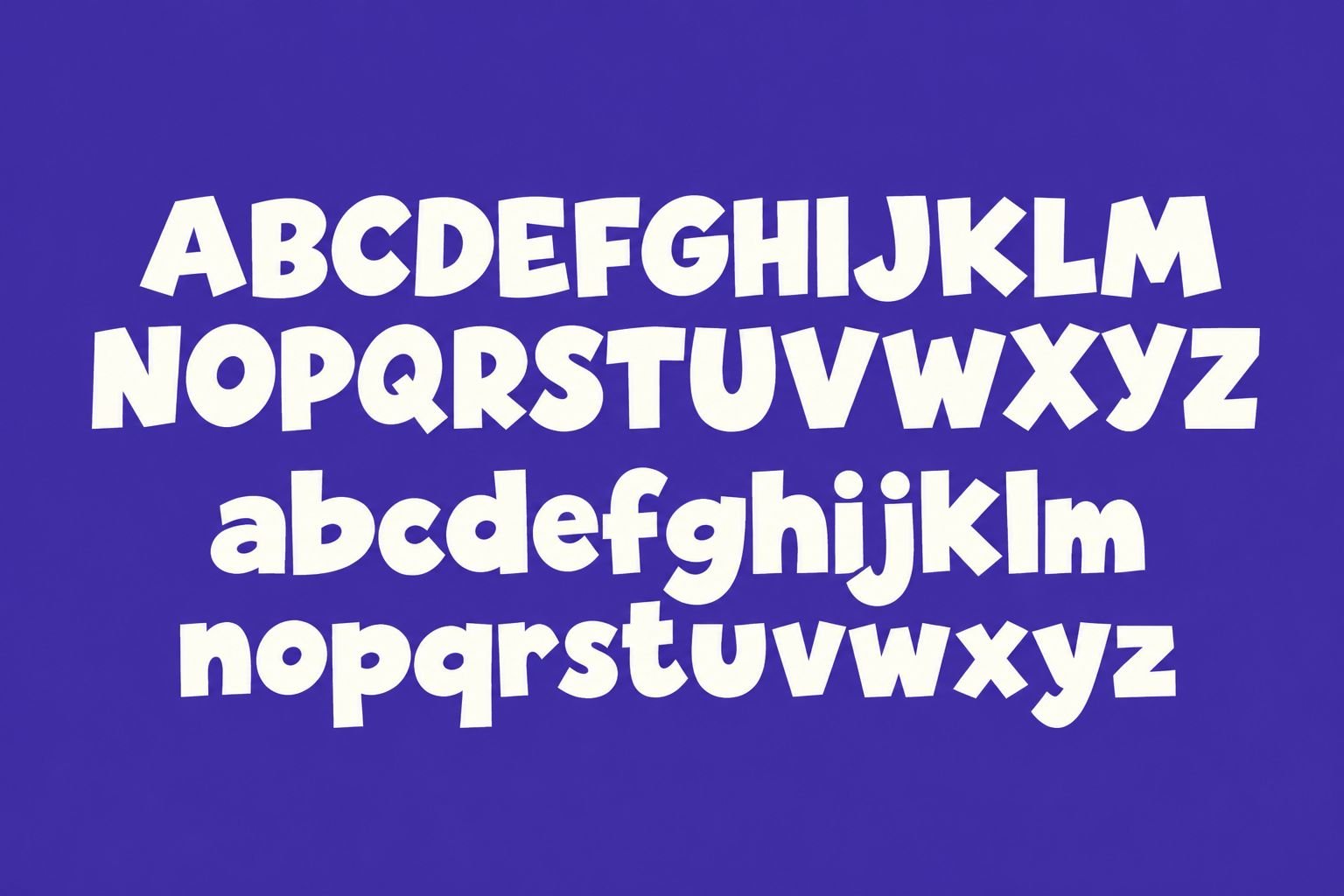 Peteng Ndedet Font Specimen Preview