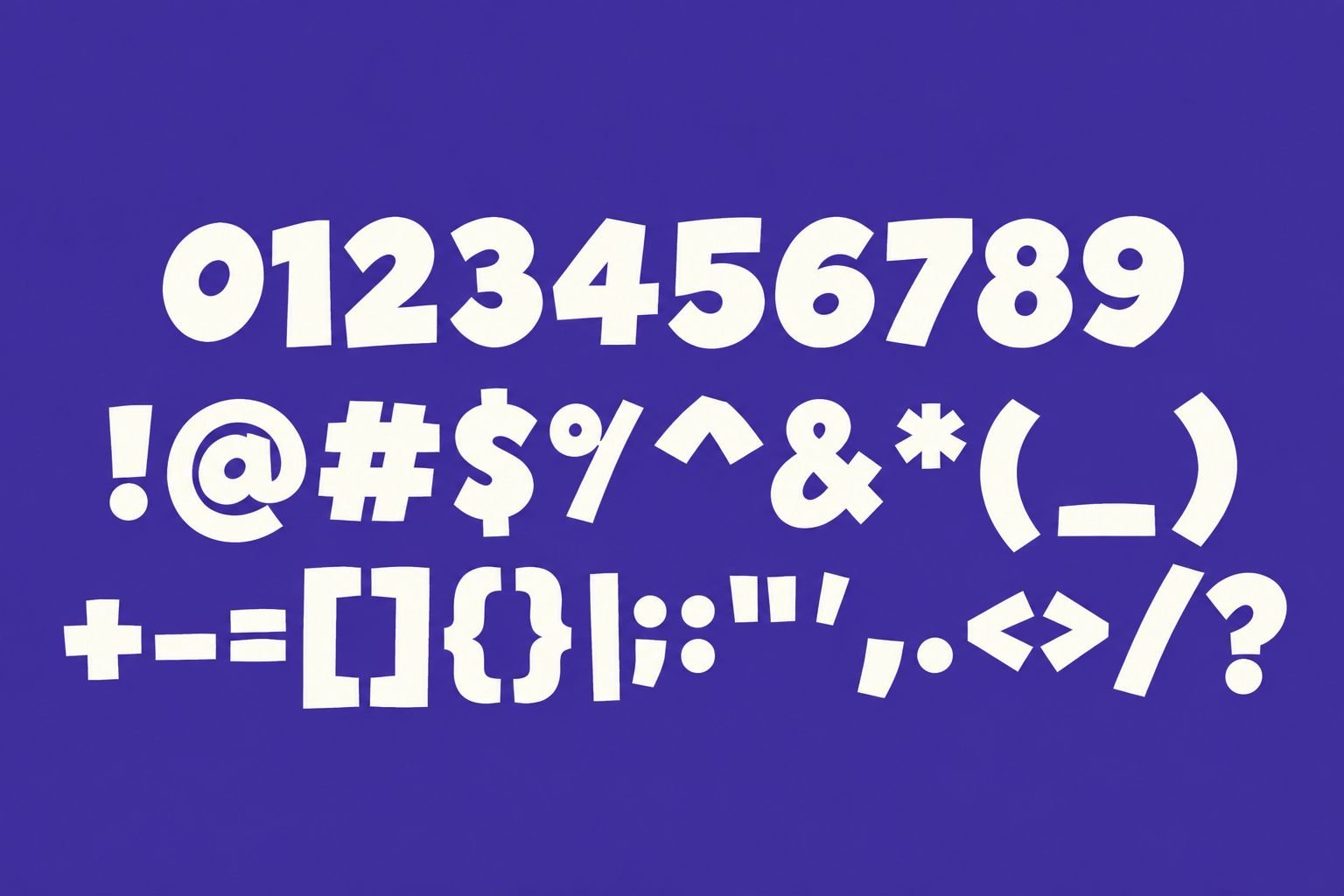 Peteng Ndedet Font Specimen Preview