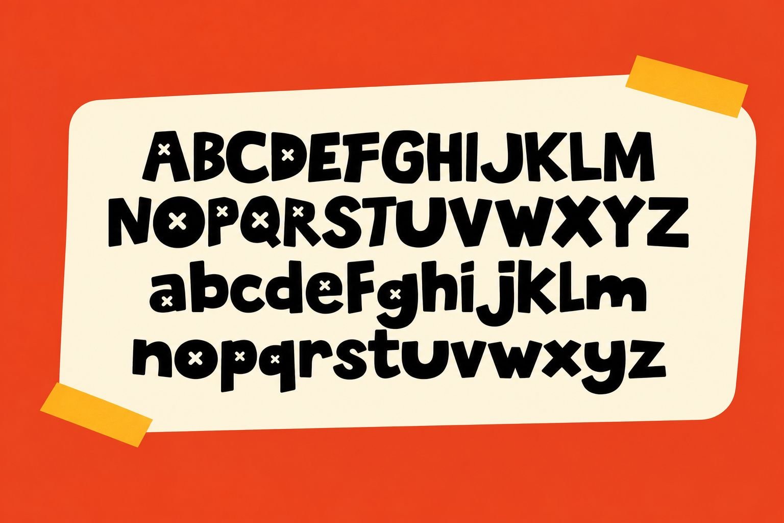 Super Noon Font Specimen Preview
