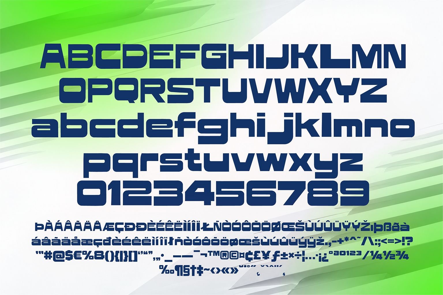 Teko Tech Font Specimen Preview