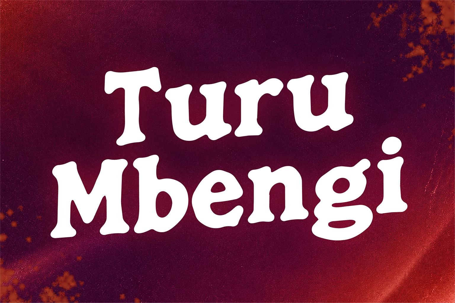 Turu Mbengi Font Specimen Preview