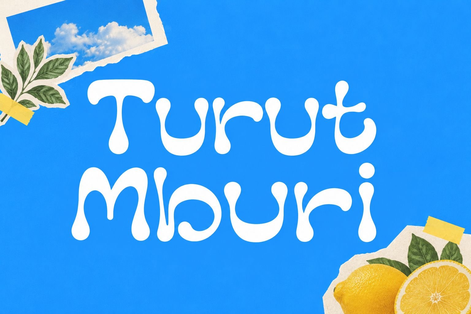 Turut Mburi Font Specimen Preview