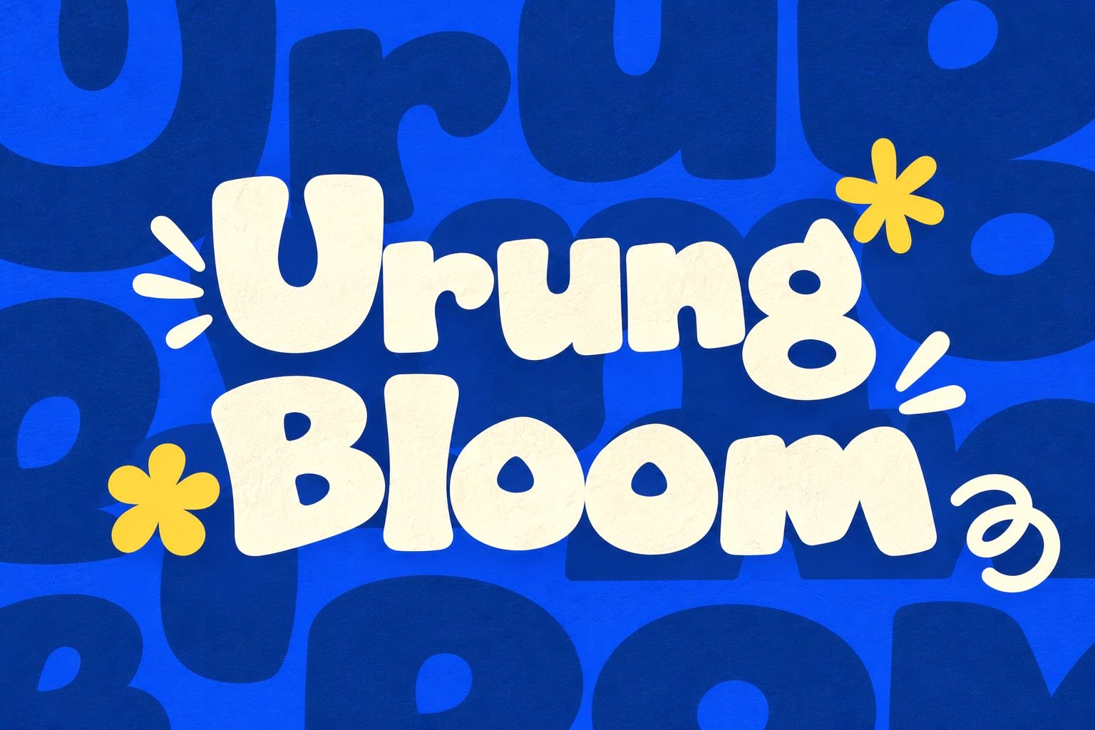Urung Bloom Font Specimen Preview