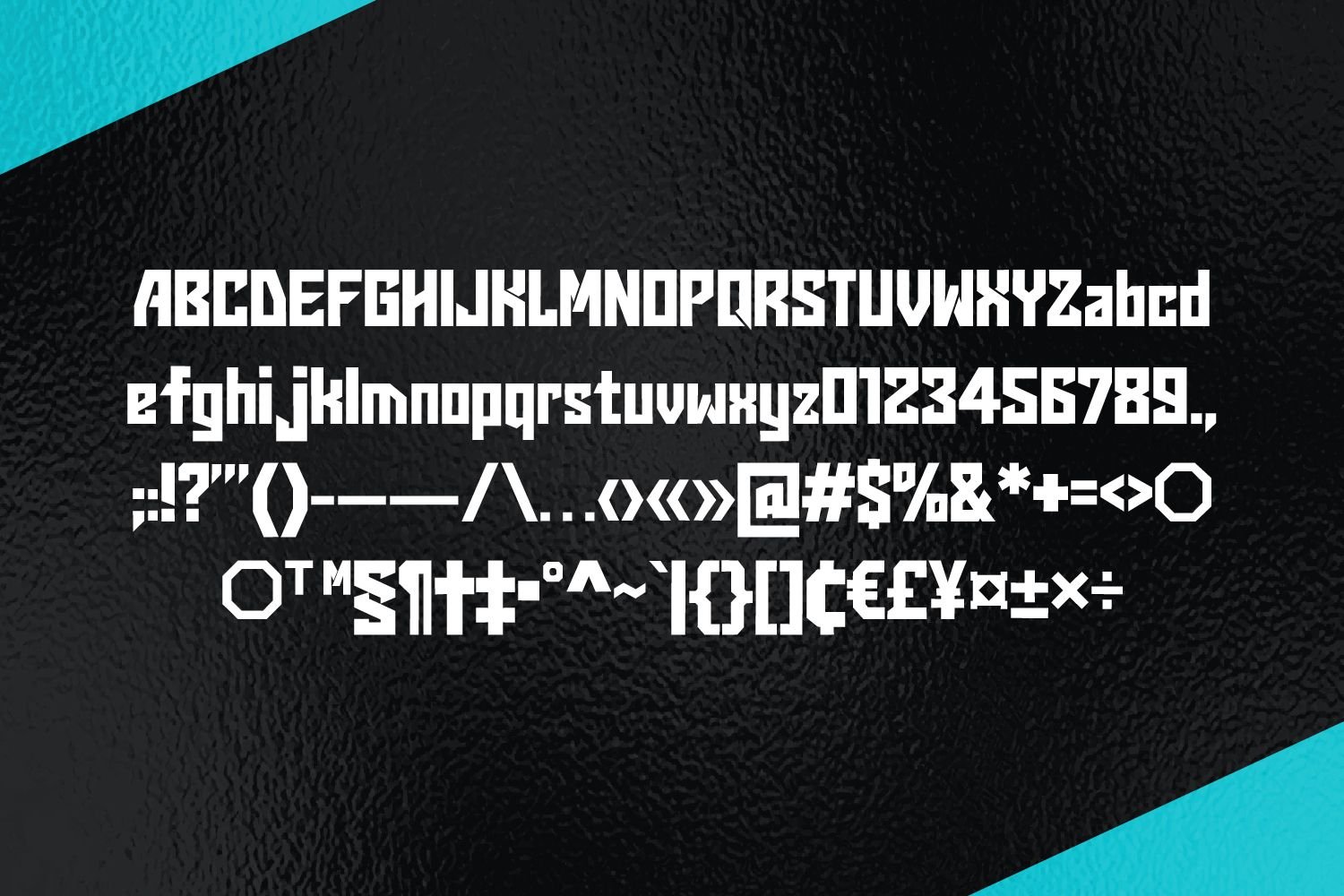 Vantorize Font Specimen Preview