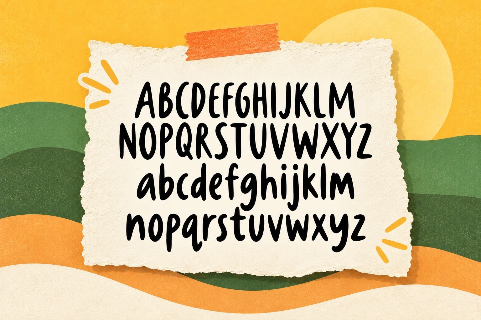 Walah Jiand Font Specimen Preview